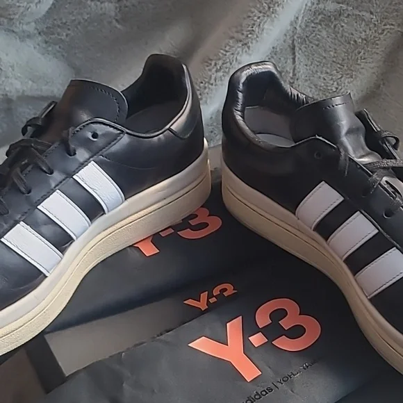 Adidas Y-3 HICHO Leather Sneakers Mens 12 - Picture 8 of 10